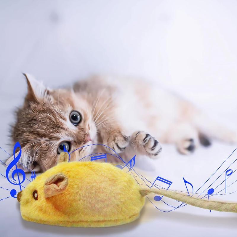 Interactive LED Cat Mouse Toy – USB Rechargeable Motion & Light Toy for Indoor Cats