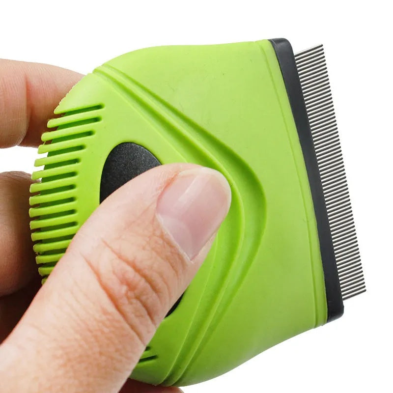 Pet Life ‘Grazer’ Travel Grooming Comb – Compact Fur & Lice Remover for Cats & Dogs