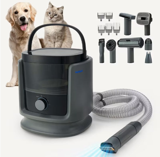 N3 9-in-1 Pet Grooming Vacuum Kit – Complete At-Home Grooming & Hair Suction System