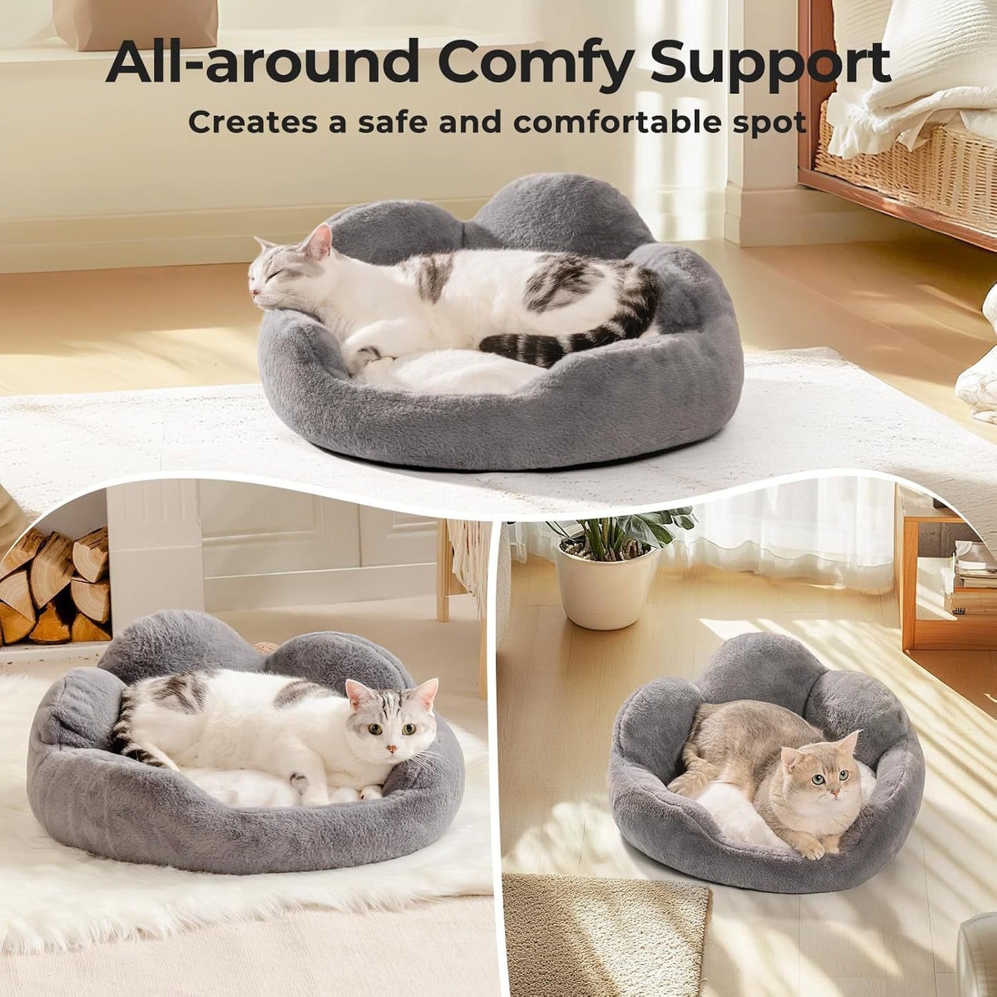 Eco-Friendly Washable Hemp Pet Bed for Small Dogs & Cats – Soft, Calming & Sustainable