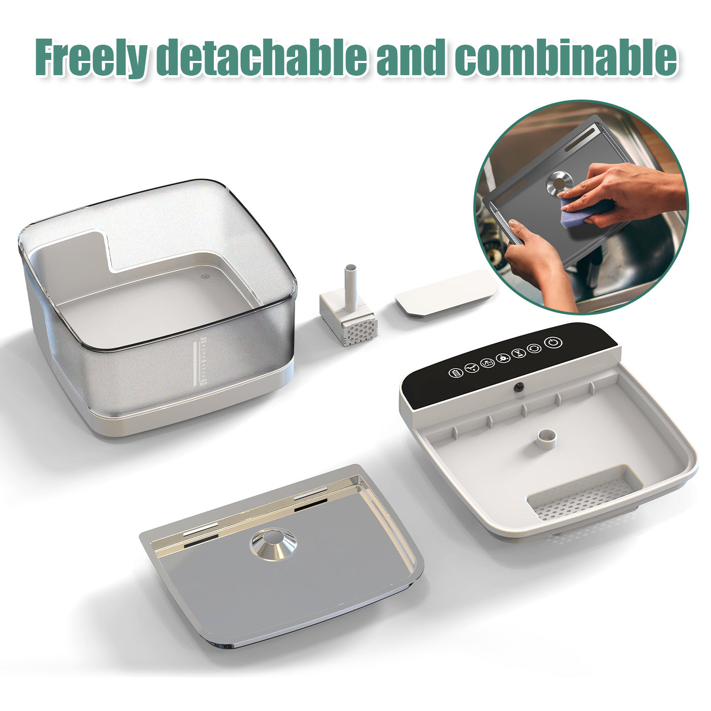 Automatic Pet Water Fountain – Translucent LED Cat Water Dispenser