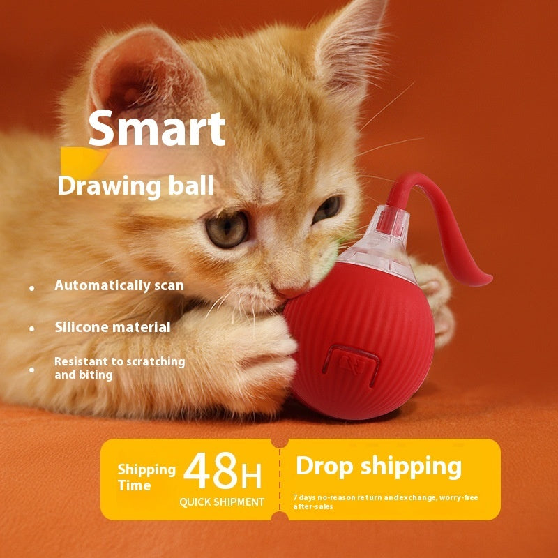 Super Drive Cat Rolling Ball – Interactive Motion Toy for Chasing & Pouncing