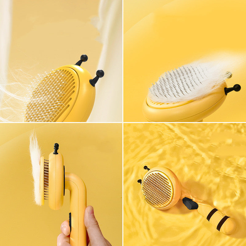 Bee-Shaped Pin Comb for Cats – Gentle Detangler and Grooming Tool