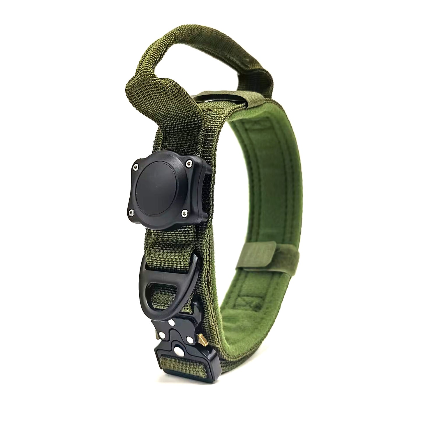 Tactical Dog Collar with Positioning Ring – Adjustable Waterproof Military-Grade Collar for Medium & Large Dogs