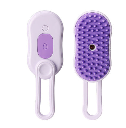 Electric Steam Pet Brush for Dogs & Cats & 3-in-1 Dematting, Grooming & Cleaning