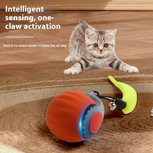 Gravity-Activated Cat Ball Toy – Automatic Rolling Ball with Claw Sensor