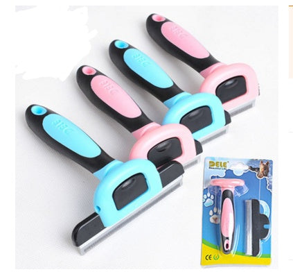 Pet Hair Removal Comb – Professional Deshedding Tool for Cats & Dogs