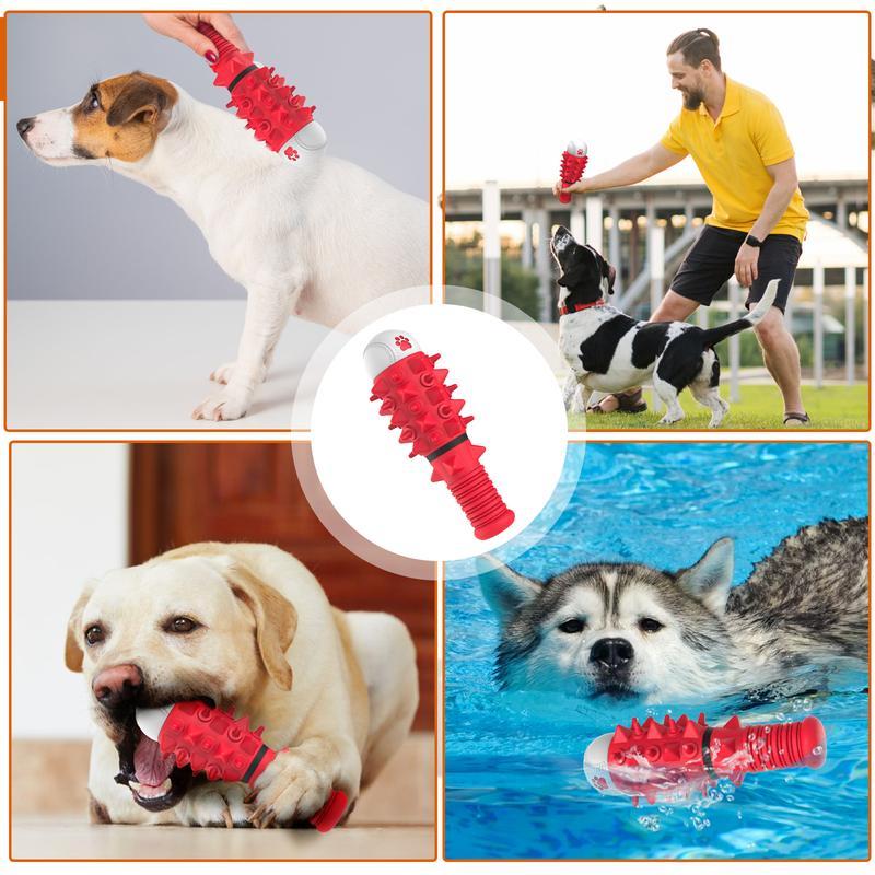 Interactive Toy for Medium and Large Dogs – Red Bite-Resistant Tug & Training Stick