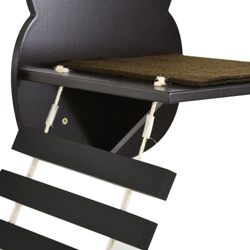 PawHut Wall-Mounted Cat Shelves – Curved Wooden Climbing Platforms Set