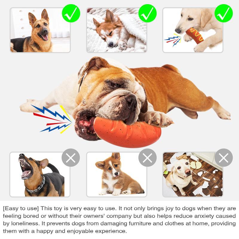 PPOKE1 Dog Chew Toy – Sausage-Shaped Chew for Aggressive Chewers
