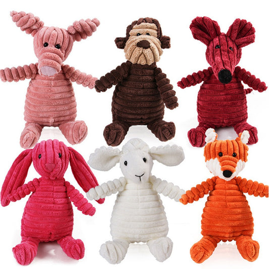 Vocal Animal Plush Dog Toy – Chew & Molar Training Toy