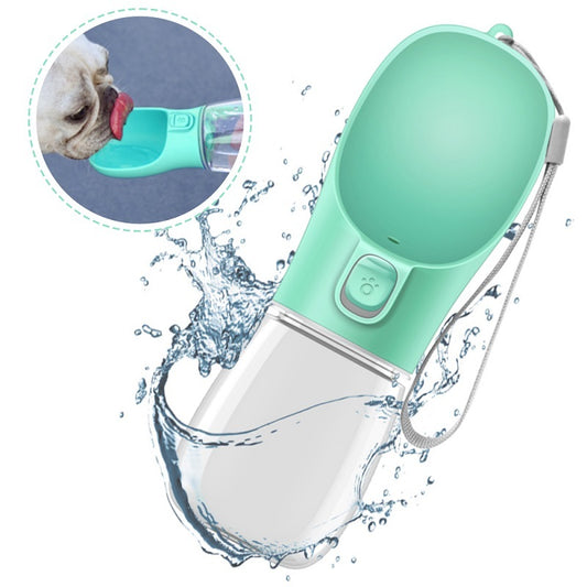 3-in-1 Dog Water Bottle with Food & Waste Bag Storage