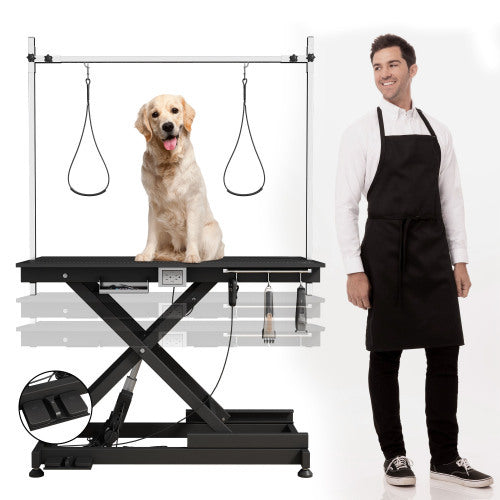 Electric Pet Grooming Table – Adjustable Height & Professional Grooming Arm