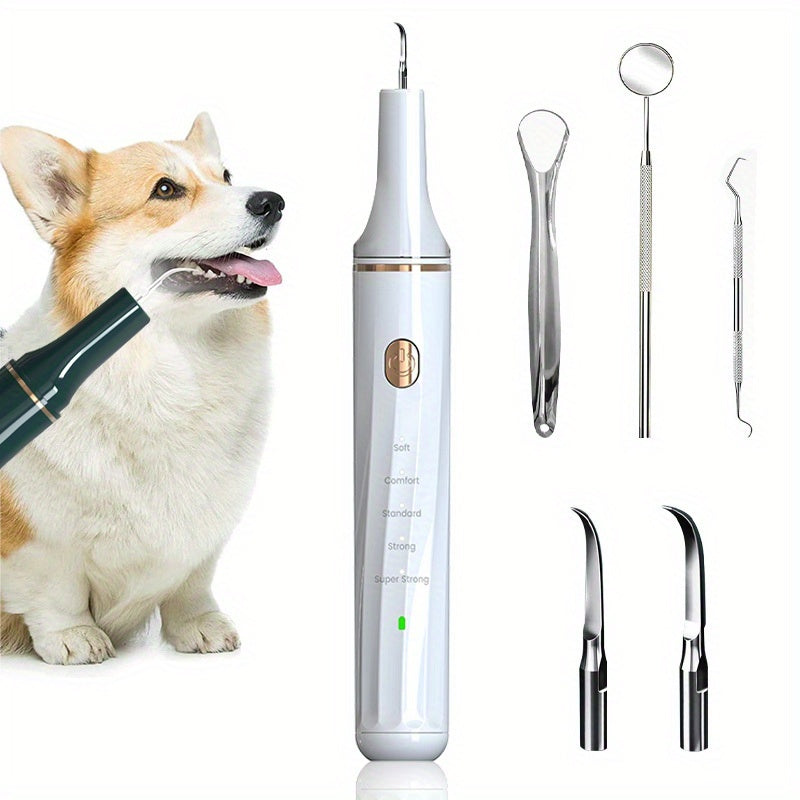 Ultrasonic Pet Teeth Cleaning Device & Deep Clean Plaque Remover for Dogs & Cats