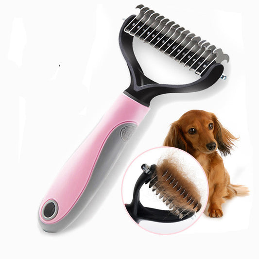 Double-Sided Dematting Comb – Professional Grooming Tool for Long-Haired Dogs