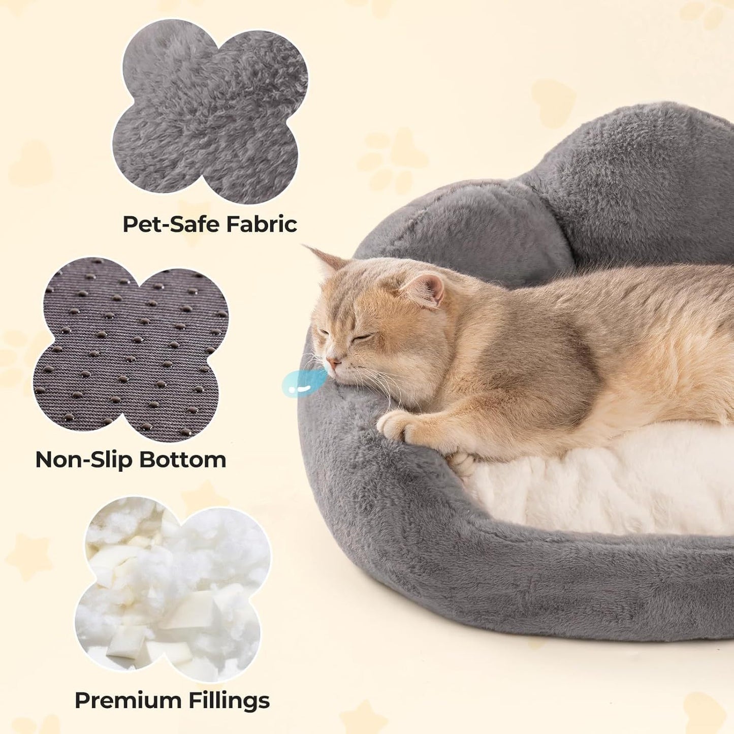Eco-Friendly Washable Hemp Pet Bed for Small Dogs & Cats – Soft, Calming & Sustainable