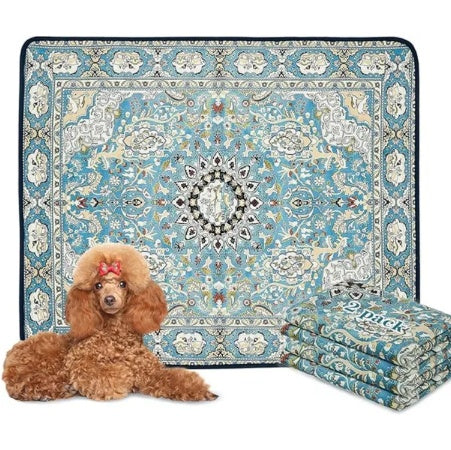 Qeils Reusable Puppy Pee Pads – 2-Pack Washable Waterproof Mats for Dogs