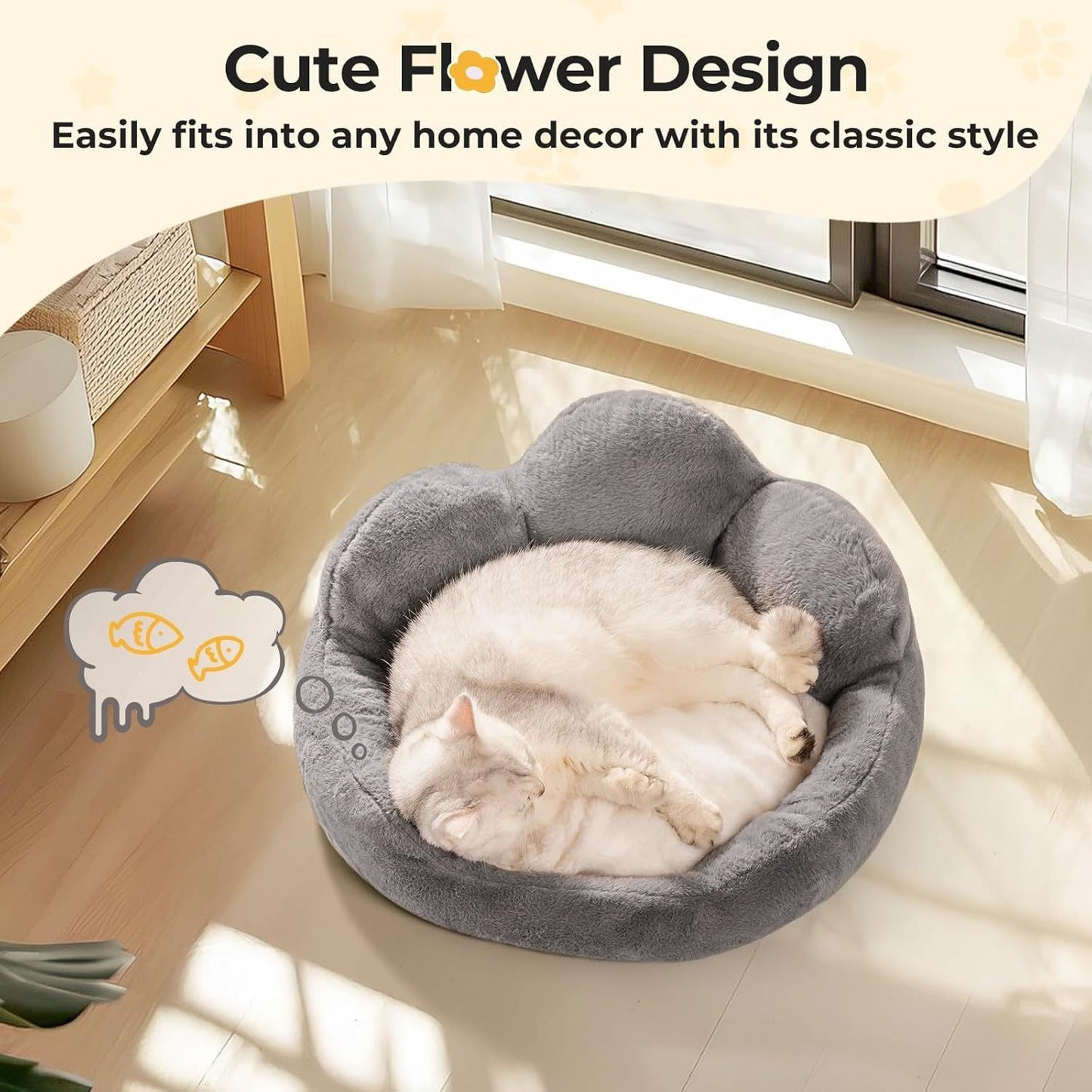Eco-Friendly Washable Hemp Pet Bed for Small Dogs & Cats – Soft, Calming & Sustainable