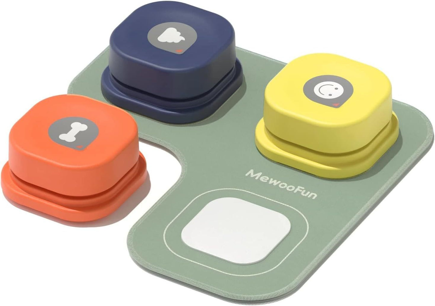MEWOOFUN Dog Talking Buttons Set – 3 Recordable Voice Buttons