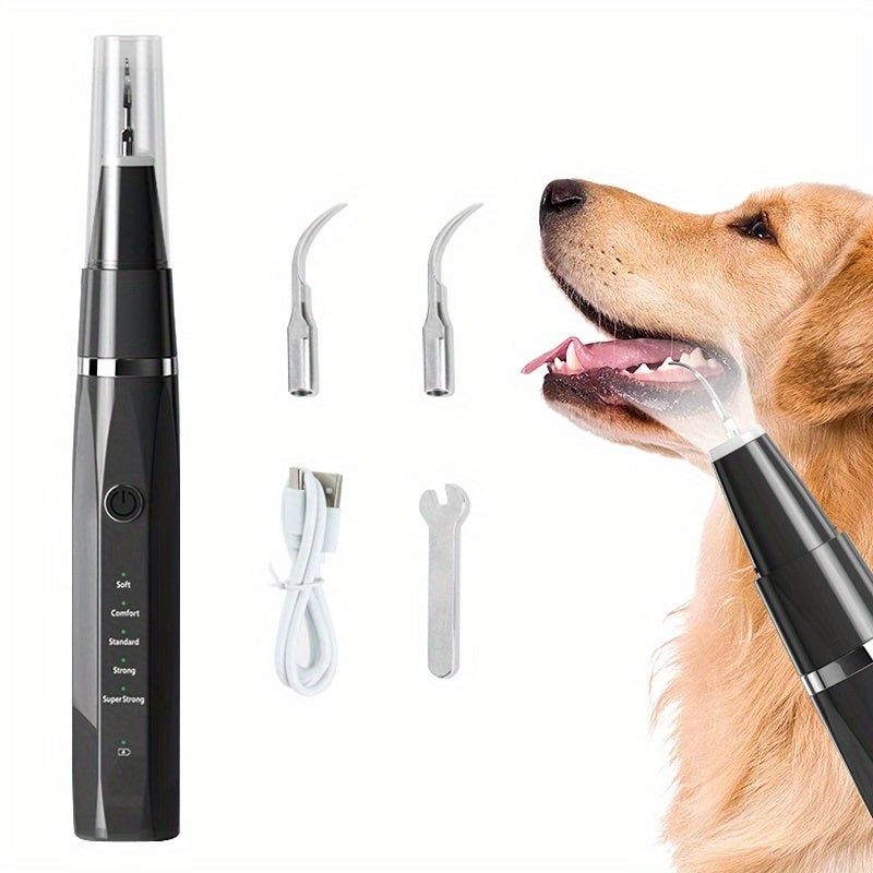 Ultrasonic Pet Teeth Cleaning Device & Deep Clean Plaque Remover for Dogs & Cats