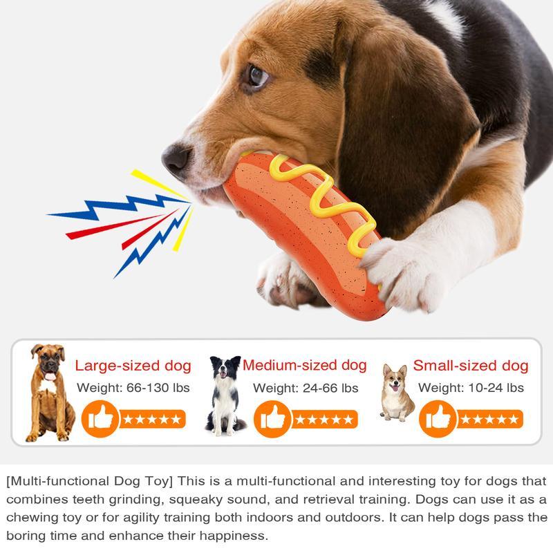 PPOKE1 Dog Chew Toy – Sausage-Shaped Chew for Aggressive Chewers
