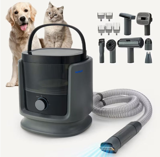 N3 9-in-1 Pet Grooming Vacuum Kit – Complete At-Home Grooming & Hair Suction System