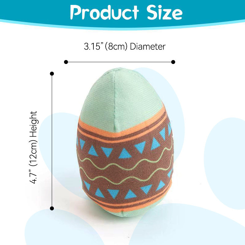 Easter Egg Toys for Pets – Green & Red Interactive Dog Toy