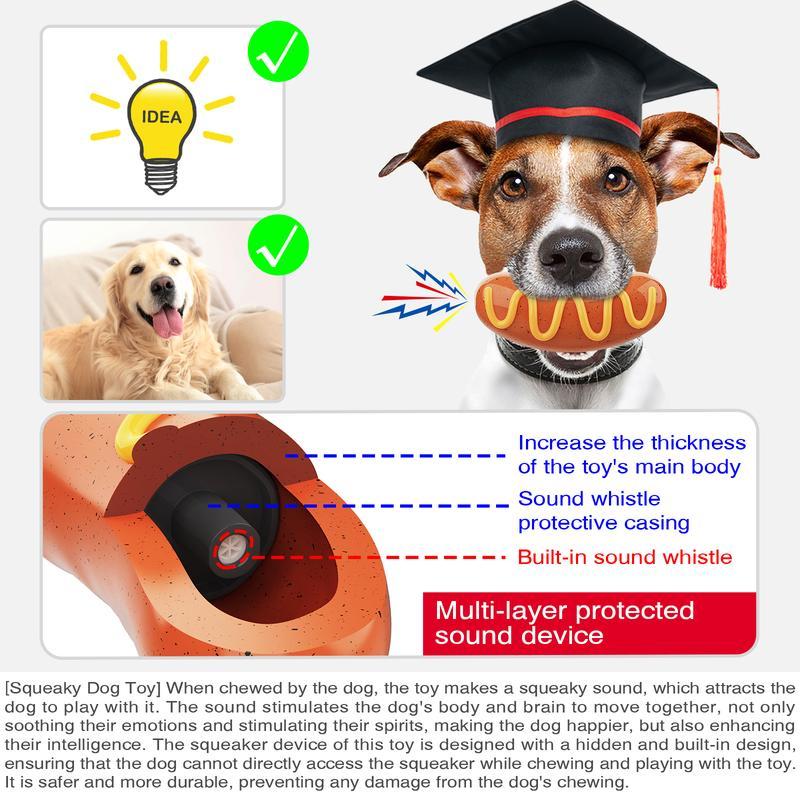 PPOKE1 Dog Chew Toy – Sausage-Shaped Chew for Aggressive Chewers