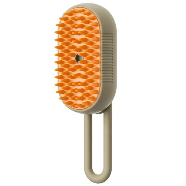 Electric Steam Pet Brush for Dogs & Cats & 3-in-1 Dematting, Grooming & Cleaning